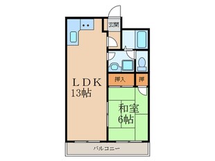 安部山公園ｾﾝﾁｭﾘｰ弐番館（403）の物件間取画像